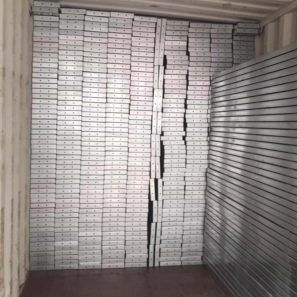 Construction steel scaffolding planks